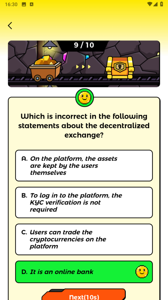 Wild cash. Ответ на вопрос: "Which is incorrect in the following statements about the decentralized exchange?"